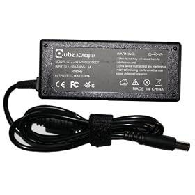 Replacement Laptop / Notebook AC - DC Adapter / Charger for HP Compaq Presario G61 G62 G42 CQ CQ50 CQ60 CQ61 CQ70 CQ71 CQ70-220EM CQ81 & more with Qubz 1 year warranty and UK mains lead included
