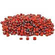 Red Chevron Glass Tube Beads Beading Jewelry Approx 500