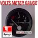 8-16 Volt Meter Smart Face Illuminated Marking Volt Meter Smoked Black Face