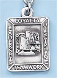 Set of 4 Ice Hockey Sport Medal Religious Pendant Necklaces #15175