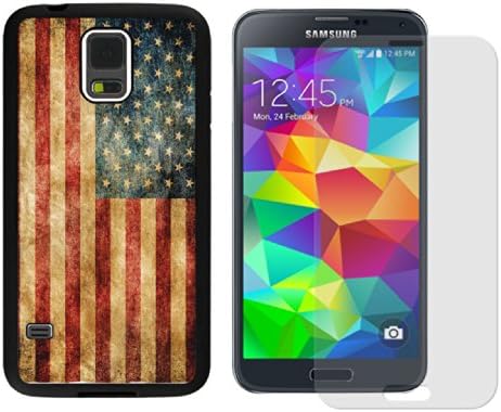 Galaxy S5 Case, USA Flag Case for Galaxy S5 / Galaxy Sv / Galaxy S V Case - Free Screen Protector
