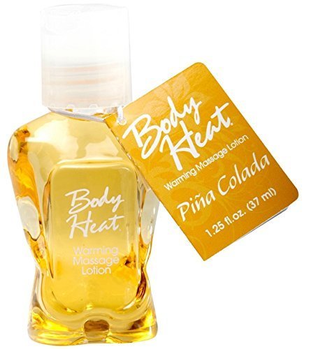 Pipedream Body Heat Flavored Edible Oil Warming Massage Lotion PINA COLADA : Size 1.25 Oz