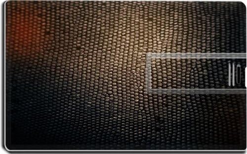 Brown Scale Texture Dark Shades 16G USB Flash Drive 2.0 Memory Stick MSD USB Credit Card Size Customized Support Services Ready Windows Mac Storage External