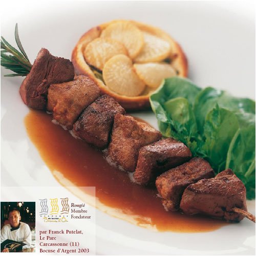Skewers of Duck Breast and Dices of Duck Foie Gras - Ingredients Set by Duck