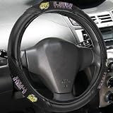 NCAA LSU Tigers Black Vinyl Massage Grip Steering Wheel Cover