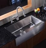 16-Gauge Stainless Steel Apron Sink with Beveled Corners (Single Bowl)