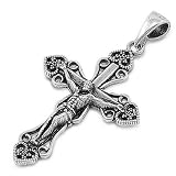 Sterling Silver Patonce Crucifix Cross Pendant