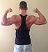 TRAIN INSAIYAN Singlet Stringer Vest Bodybuilding, ZYZZ YBack Racerback DBZ - Blue - X-Large