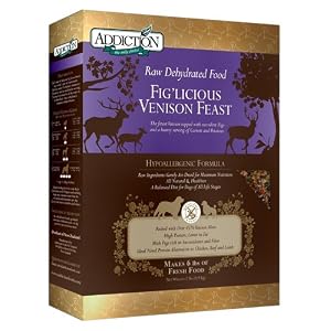 Addiction Raw Deyhdrated Grain-Free Dog Food - Fig'licious Venison Feast - 2-Pounds by 