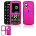 Hot Pink Rubber Feel Snap-On Cover Hard Case Cell Phone Protector for Samsung Gravity SGH-T459
