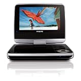 Philips PET 742 Tragbarer DVD-Player (17,8 cm (7 Zoll) LC-Display, DivX-zertifiziert, 5 Stunden Akku) schwarz/silbervon "Philips"
