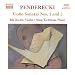 Penderecki : Sonates pour violon n� 1 et 2