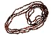 3 Strands of Light-Dark Baltic Amber Chips - 34 Inches