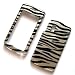 LG Vu CU920 CU915 Snap On Protector Hard Case Image Cover Silver Zebra