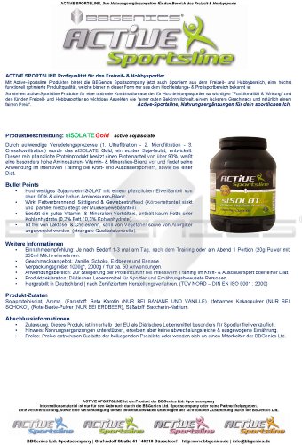 BB Genics sISOLATE GOLD  -  (Soja), Vanille, 1000g Siegeldose