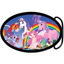 Fairy and Unicorns Make Believe Belt Buckle