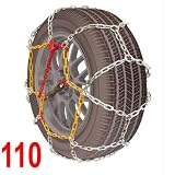 PAIRE DE CHAINES NEIGE 9 MM VOITURE VEHICULE TOURISME TAILLE 110 voir tableau photo