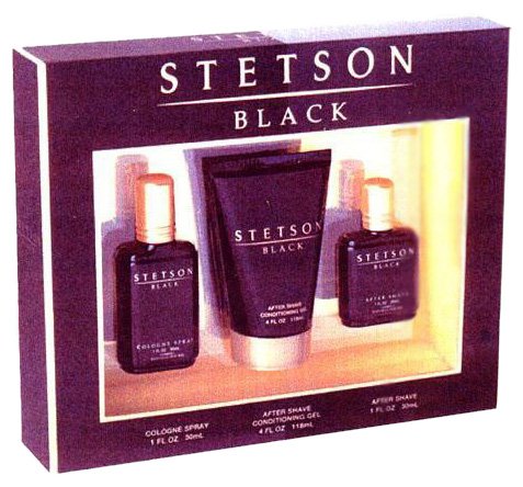 Coty Stetson Black By Coty For Men. Gift Set ( Cologne Spray 1.5-Ounces + All Purpose Lotion With Aloe 4.0-Ounces + Aftershave 1.5-Ounces)