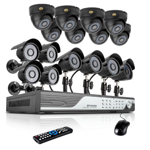 Best Prices! Zmodo 16 Channel 960H DVR Security Camera System w/ 8 Outdoor Bullet + 8 Indoor Dome 60...