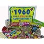 50th Birthday Gift Basket Box - Nostalgic Candy: 1960