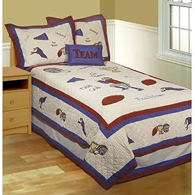Go Team 100% Cotton Quilt Set, Twin by SmartBargains
