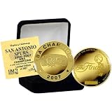 San Antonio Spurs 2007 NBA Champions 24KT Gold Championship Coin