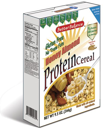 Kay's Naturals Gluten Free High Protein Honey Almond Cereal, 9.5-Ounce Boxes (Pack of 6)