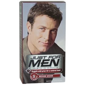 Just for Men Shampoo-In Hair Color, Medium Brown 35, 1 application, (Pack of 3)