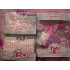 Baby Alive Diapers,food,accessories,little Adventure Travel Set by BaAlive