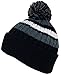 BWH Quality Cable Knit Cuffed Winter Hat W/Large Pom Pom (One Size)(Fits Large Heads)