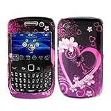 iNcido Brand Blackberry Gemini 8520/Curve 8530 Cell Phone Purple Love Prote ....