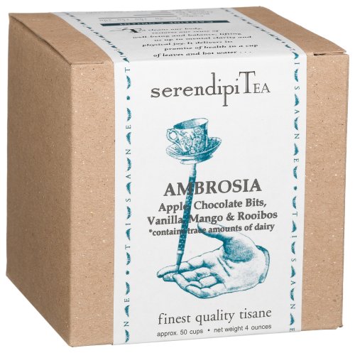 SerendipiTea Ambrosia, Apple, Chocolate Bits, Vanilla, Mango & Rooibos Tisane, 4-Ounce... by SerendipiTea