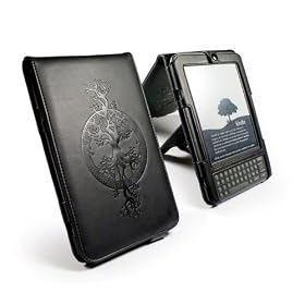 Tuff-Luv Apocalypse Series Tree of Life Leather Case Cover and Stand for 6-inch Amazon Kindle 3/Global Wireless