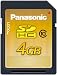 Panasonic RP-SDW04GE1K SDHC Memory Card 4 GB Speed Class 10 22 MB/s Transfer Rate