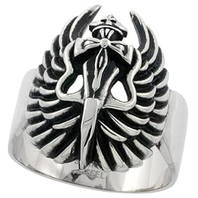 Dagger and Wings Gothic Ring Dagger Wings Gothic Ring 2