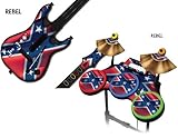 Protective skins for Guitar Hero 4 "World Tour" Guitar and Drum Set - fits  ....