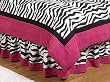 Queen Bed Skirt for Hot Pink & Zebra Print Bedding Set by JoJo Designs