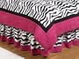 Queen Bed Skirt for Hot Pink & Zebra Print Bedding Set by JoJo Designs