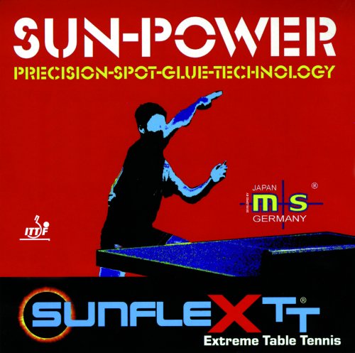 sunflex sport Tischtennis Wettkampfbelag SUN POWER, 2,2 mm, schwarz
