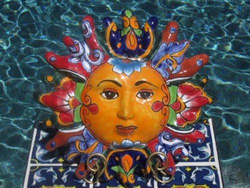 Mexican Talavera Tuscan Sun Wall Plaque