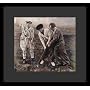 Three Stooges (Playing Golf) Movie Framed & Matted Poster Print - 16" X 20"