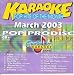 Cover of Chartbuster Karaoke Pop Hits of the Month March 2003 30035