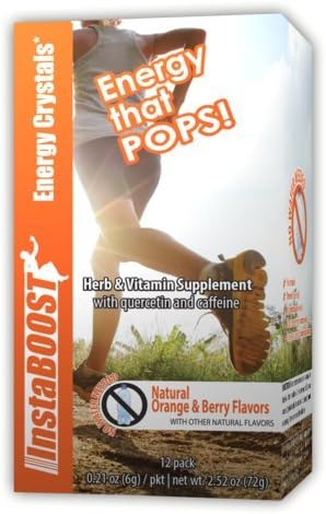 Healthy Energy Supplement | Instaboost Energy | Natural Orange 12 Pack