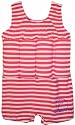 Konfidence Float Suit - Pink / White