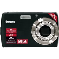 Rollei XS-10 InTouch Digitalkamera (10 Megapixel, 3-fach opt. Zoom, 7,6 cm (3 Zoll) Display, Bildstabilisator) inkl. 2. Akku und Ladeger�t schwarz