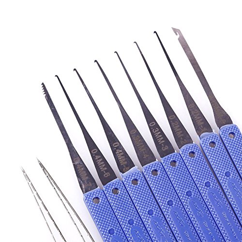 12 Piece Key Extractor Tool Pick Set Blue coconuas40
