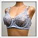  : Venus Grey Floral Full Coverage Bra #1025