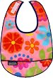 Mimi the Sardine Organic Bib, Pink Flora