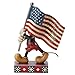 Enesco Disney Traditions by Jim Shore Mickey Mouse with Flag Figurine, 6.875-Inch