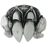 Cowboy & Cowgirl Sex Belt Buckle